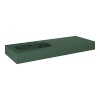 Elita DIMPLE 120 Umywalka LEWA (60+60) ścienna MARMUR FOREST GREEN MATT 168872 / RE041201027010